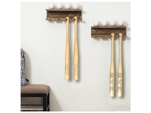 Bird's Wood Shack Mini Baseball Bat Keepsake - Solid Wood, Laser-Engraved Customizable Mini Bat for Teammates, Coaches, Ring Bearers - Baseball Bat Decor - 18-inch - Unique Trophy for Little League