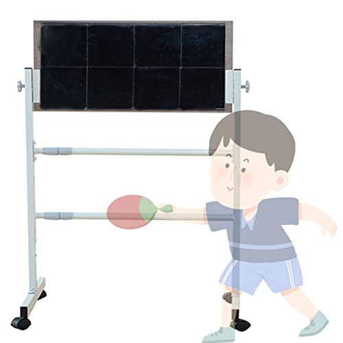 Freestanding Table Tennis Balls Rebound Baffle, Single Training Ping-Pong Return Board for Boys Girls, Indoor Outdoor Ping-Pong Court (Color : Red Rubber) - color: Black Rubber