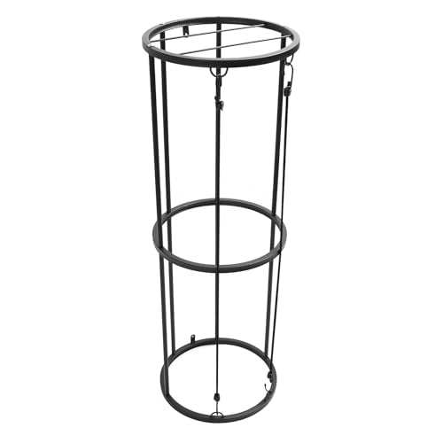 Garage Ball Storage Vertical Ball Rack for Soccer Volleyball Football Basketball Ball Cage Organizer for Kids Room Garage Home 2 Layer