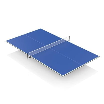 Ping Pong Table Topper for Pool Table,Foldable 8x4 FT Ping Pong Conversion Top with Net Set for Billiard Table w/Net & Foam Padding, Easy Conversion