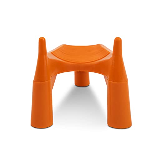 Cannon Sports Football Kicking Tee – 2-Inch Height, Heavy-Duty Orange Rubber Football Tee - Training & Game Day football kicking stand
