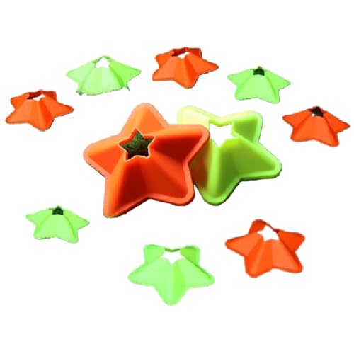 10pcs Agility Soccer Disc Cones Flexible Football Training Cones Field Cone Markers for Training Football Soccer Basketball Coaching Practice Equipment