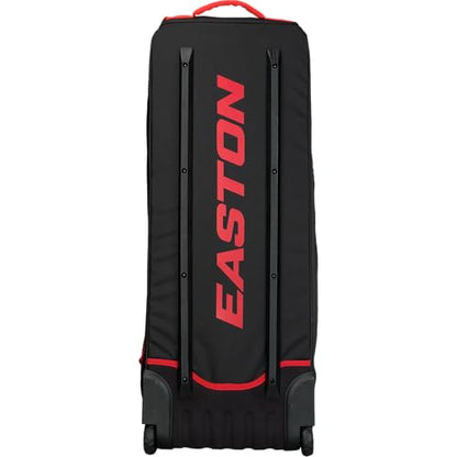 Easton | Dugout | Baseball & Fastpitch Softball | Wheeled Bag | Multiple Colors - color: Red