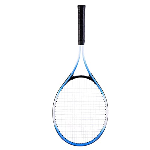 Tennis Racket, with Carry Bag 27 Inch Tennis Racket Single Tennis Racquet Beginner Competition Training Set Tennis Set for Adults Student Women Men - color: Blue