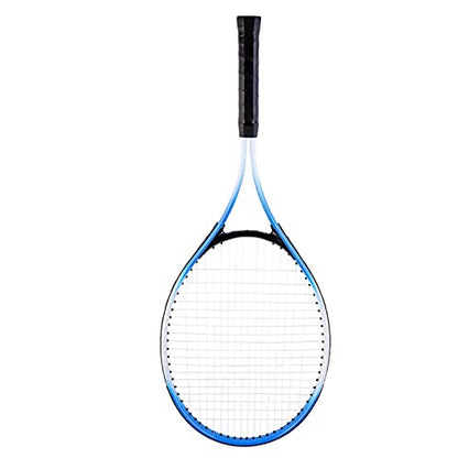 Tennis Racket, with Carry Bag 27 Inch Tennis Racket Single Tennis Racquet Beginner Competition Training Set Tennis Set for Adults Student Women Men - color: Blue