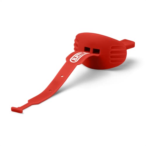 Battle Sports Speed Football Mouthguard with Strap - Oxygen Football Mouthguard Superior Airflow & Better Performance, Maximum Breathability - Red - color: Red