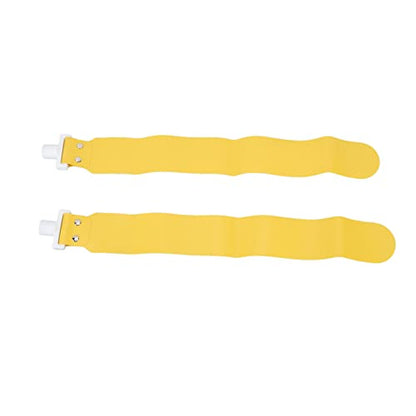 Flag Football Set, Adjustable Flag Football Belts for Kids Youth and Adults Training, 5pcs - color: Yellow
