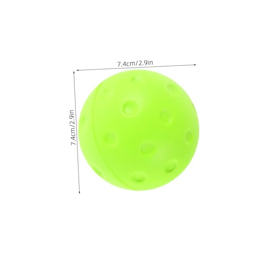 Mikinona Silent Noise-reducing Pickleball Balls Soft PU Foaming Practice for Indoor Outdoor Quiet Training with Consistent Bounce and Reusable Design