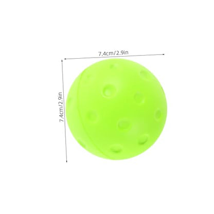 Mikinona Silent Noise-reducing Pickleball Balls Soft PU Foaming Practice for Indoor Outdoor Quiet Training with Consistent Bounce and Reusable Design