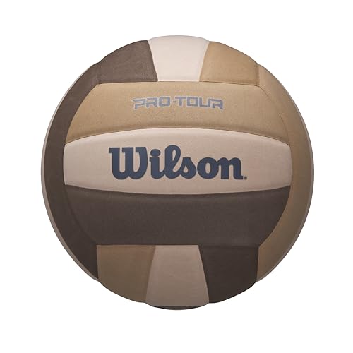 WILSON Pro Tour Volleyball - Official Size, Brown/Tan/Beige