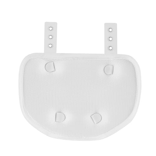 Football Back Plate, Football Low Back Pad, Rear Protector Lower Back Pads+ Towel - color: white-brown, size: Large