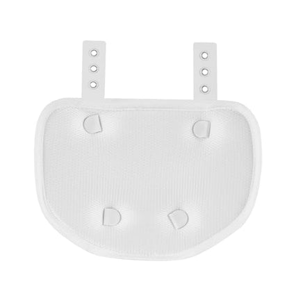 Football Back Plate, Football Low Back Pad, Rear Protector Lower Back Pads+ Towel - color: white-brown, size: Large