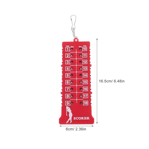 Luxshiny Portable Golf Score Counter Stroke Tracker Abs Outdoor Use Read Golfing Scorer for Accurate Score Tracking and Professional Game Enhancement