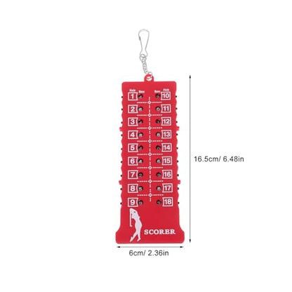 Luxshiny Portable Golf Score Counter Stroke Tracker Abs Outdoor Use Read Golfing Scorer for Accurate Score Tracking and Professional Game Enhancement