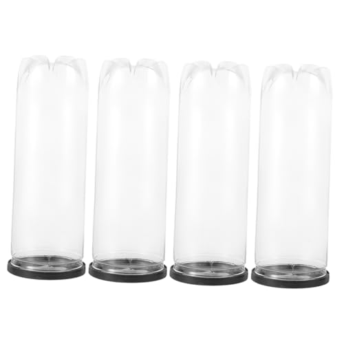 4Pcs Clear PVC Tennis Balls Container Portable Organizer for Balls Storage Durable Holder with Unique Design for Table Tennis Tennis Sports Container for Active