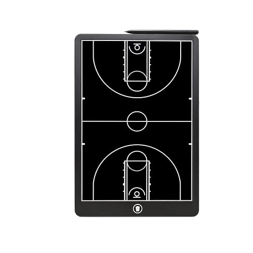 Basketball Coaching Board, 16 Inch LCD Coach Clipboard, Basketball Marker Training Equipment Accessories with Pen
