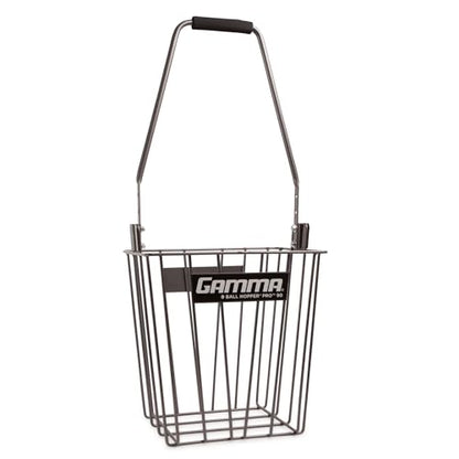 Gamma Ball Hopper Pro 90 - Heavy Duty Tennis Ball Basket with Adjustable Padded Handle - Holds 90 Tennis Balls - Easy Pickup and Carry for Tennis Practice and Coaching