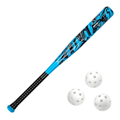 Ortiz34 Bat & Ball Set - Graffiti Plastic Bat & Ball Homerun Set- David Ortiz Backyard Baseball Set for Youth, Kids, Teenagers, Adults (Bat & Ball Set, Blue) - color: Blue, style: Bat & Ball Set