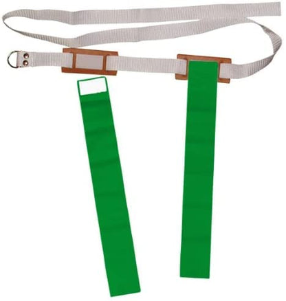 Lot 6 of Flag Football 60" Belts with 2 Flags - color: Green
