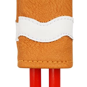 Funny Golf Club Head Cover Driver Headcover Fairway Wood Headcover Hybrid Club Head Cover Brown Monster Cookie - style: Alignment Stick Cover