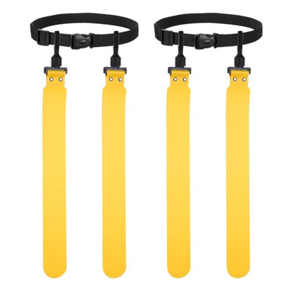 Flag Football, Adjustable Flag Football Belts with Belt and Flags Easy Tear Away - color: Yellow