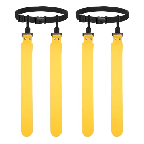 Flag Football, Adjustable Flag Football Belts with Belt and Flags Easy Tear Away - color: Yellow