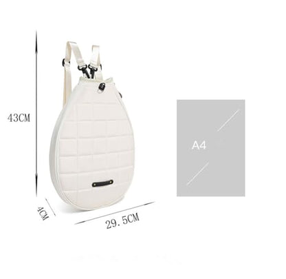 Pink Youth Tennis Racket Bags Badminton Bag Backpack for Boys Girls, Tennis Racket Backpack for Kids - color: White