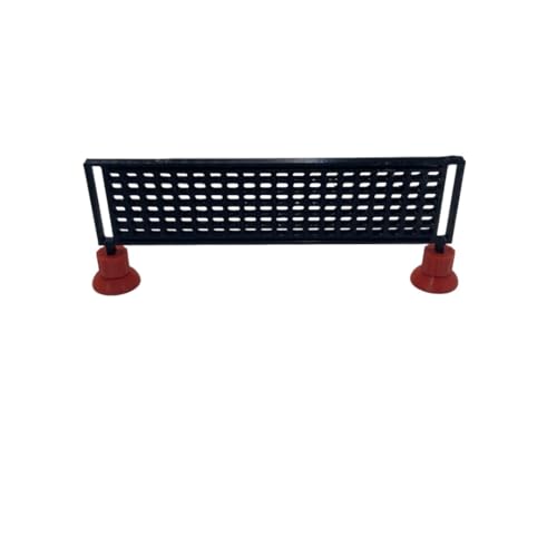 Miniature Pickleball Tennis Net | Mini Sports Accessory | Pickleball Set for Kids & Adults, Desk Decor, Gifts, Hobbyists, Fun Table Games (Black Net + Red Boots) - color: Black Net + Red Boots