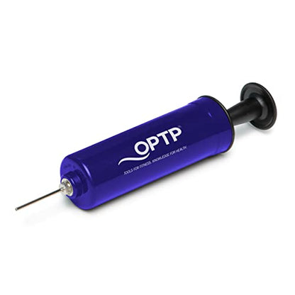 OPTP Needle Inflating Pump - Exercise Ball Pump with Needle for Small to Medium-Sized Exercise and Massage Balls, Portable Ball Pump with Needle for Ball Refill