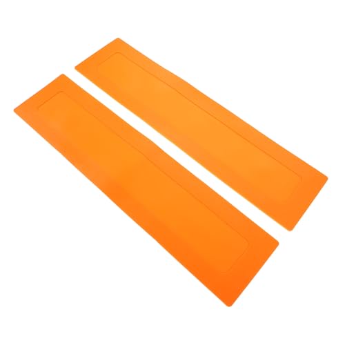 Toddmomy 2pcs Portable Baseball Training Flat Markers Orange Rectangular Boundary Spots Soccer Court Agility Line Markers for Gym Floor Baseball Coaching Equipment