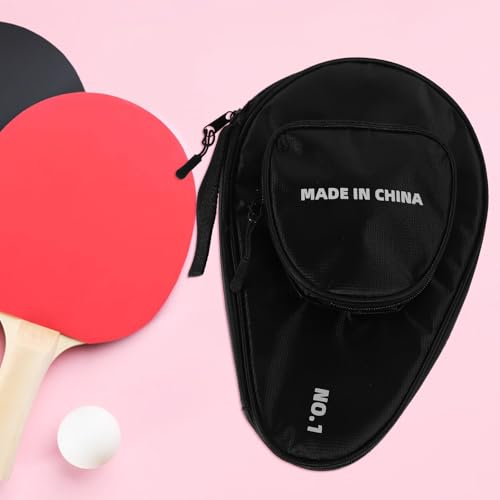 Table Tennis Paddle Case and Racket Storage Holder Gourd-shaped Protective Bag with Large Capacity for 2 Paddles and 7 Balls Sports Equipment Organizer for Professional