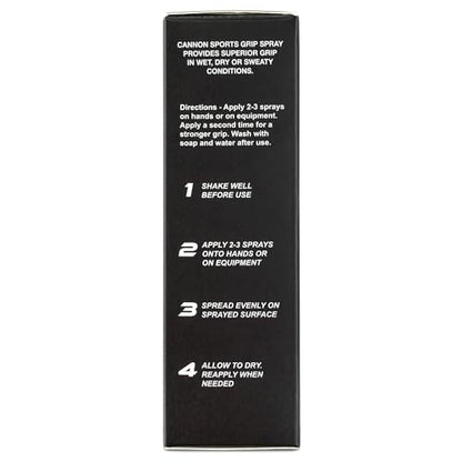 Cannon Sports All-Weather Hand Grip Spray for Athletes - Instant Tack Zero-Slip Hand Control - Boost Traction & Performance in Pickleball, Golf, Tennis, Football & More - 60ml Natural Formula