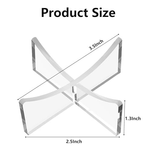 Basketball Stand, 3-Pack Acrylic Ball Stand for Display, Clear Storage Holder for Football Basketball Soccer Volleyball Rugby - size: 3.54x1.3 inch