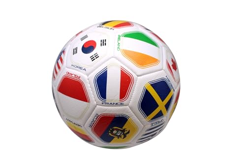 2026 World Flag Country World Flag Training Outdoor Soccer Ball – Size 5 – A Grade Durable