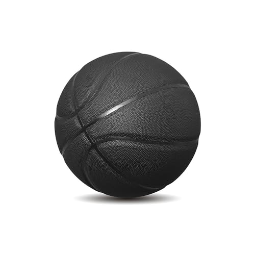 MINDCOLLISION Size 1/3/4/5/6/7/9 No Logo Basketball, Black and White, can be Used for Autographs, Clubs, Training, Event prizes - color: Black, size: No.1