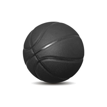 MINDCOLLISION Size 1/3/4/5/6/7/9 No Logo Basketball, Black and White, can be Used for Autographs, Clubs, Training, Event prizes - color: Black, size: No.1