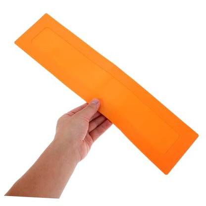 2pcs Baseball Training Line Markers Flat Rectangular Court Spots Orange Portable Baseball Coaching Equipment for Field Marking and Agility Training