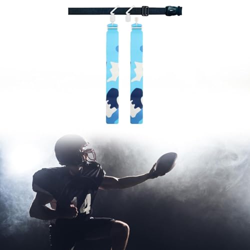 Simhoa Rugby Tag Belt Flag Football Belt Flag Accessories Versatile Detachable Adjustable