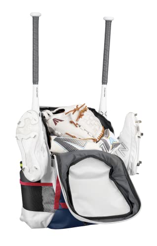 Easton | Ghost NX Backpack Equipment Bag | Adult | Fastpitch Softball | Team Logo Panel | Multiple Colors - color: Stars & Stripes