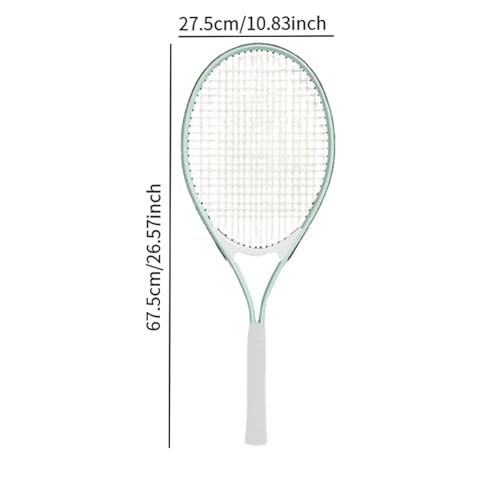 Adult Tennis Racket Beginners Practical Comfortable for Training Lightweight for Park Summer Beach Practice Outdoor Game, Green