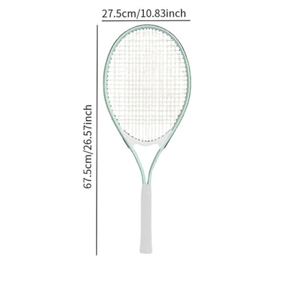 Adult Tennis Racket Beginners Practical Comfortable for Training Lightweight for Park Summer Beach Practice Outdoor Game, Green