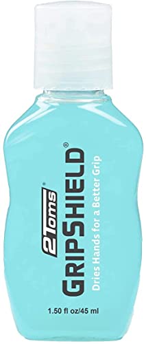 2Toms GripShield, Non-Sticky Grip Enhancer, Dry Grip Solution for Sweaty Hands, Tennis, Pickleball, Golf, Pole Dancing, and Gaming - size: 1.50 Fl Oz (Pack of 1)