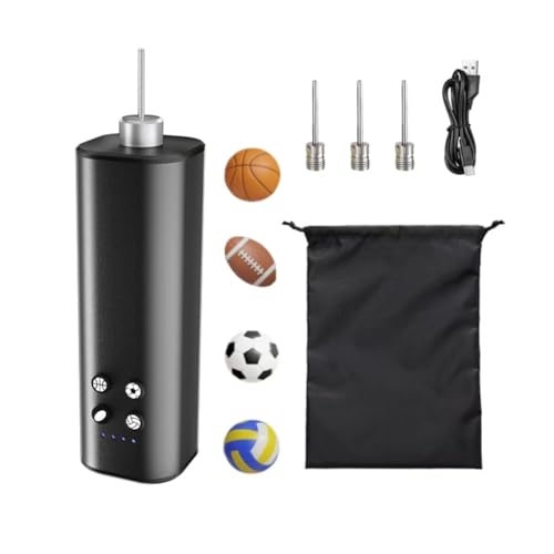 Electric Ball Pump,Portable Electric Ball Pump, Suitable for Fast Inflation of Basketball, Football, Volleyball, and Rugby, Equipped with Three Inflation Needles, Lightweight and Easy to Carry