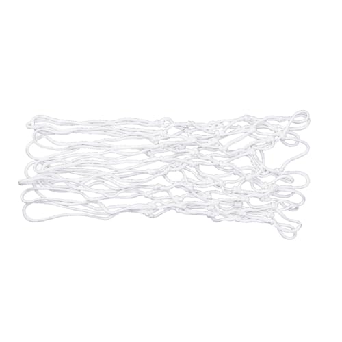 SUPVOX Standard Professional Braided Basketball Net Durable White Polyester for Sports Heavy Duty Design for Use and Weather Resistance