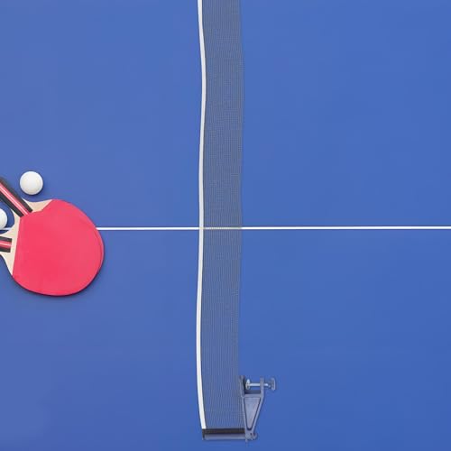 Totority Reinforced Thickened Table Tennis Net and Post Set with Stable Mesh Fabric for Indoor and Outdoor Play Compatible with Standard Tables Pingpong Net Clamps
