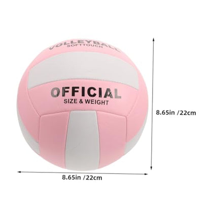 Outanaya Soft Volleyball for Indoor Training Durable Inflatable Practice Ball Excellent Control Handling for Sports Training Equipment Stylish Design for Competitions