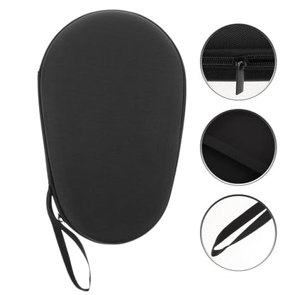 Table Tennis Paddle Bag Eva Portable Storage Case with Black Nylon Cover Ping Pong Racket Fixed Sports Storage for Game Carry