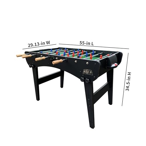 KICK Phoenix 55" Folding Foosball Table – Compact Indoor Game Table - color: Black
