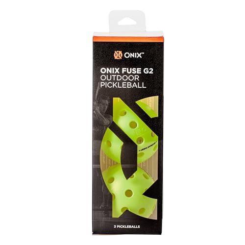 Onix Fuse G2 Outdoor Pickleball Balls USA Pickleball Approved - color: Neon Green, size: 3 Pack