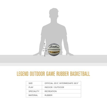 Baden Legend Rubber Basketball